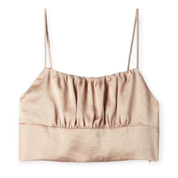 Aritzia Wilfred Sonnet Camisole Neutral Taupe Tan in Marmont Size Large - Picture 1 of 10